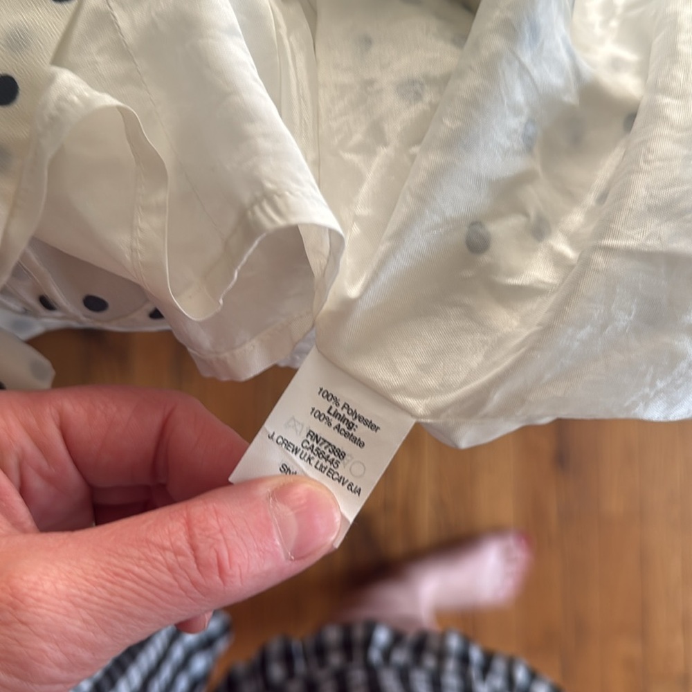 J. Crew White and Black Polka Dot Spaghetti Strap Sundress 14 - Picture 7 of 7